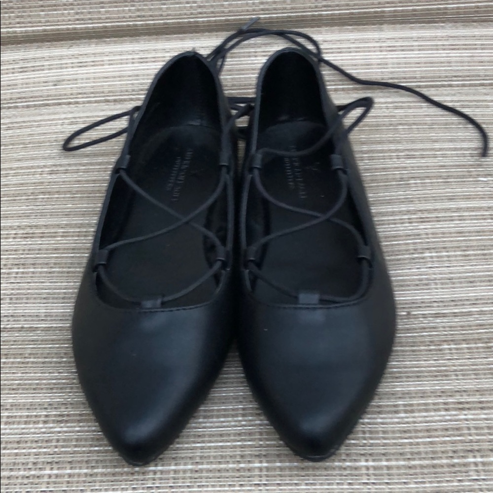Lace up flats